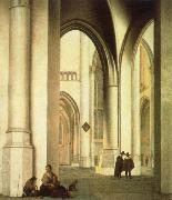 Pieter Jansz Saenredam interior of the st.bavo church,haarlem oil painting reproduction